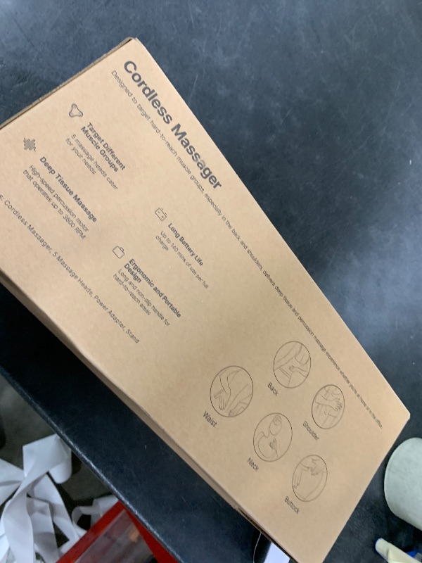 Photo 1 of RENPHO Rechargeable Handheld Back Massager, Cordless Electric Neck Massage Tool for Shoulder, Foot, Leg, Calf, Birthday Gifts for Women and Men