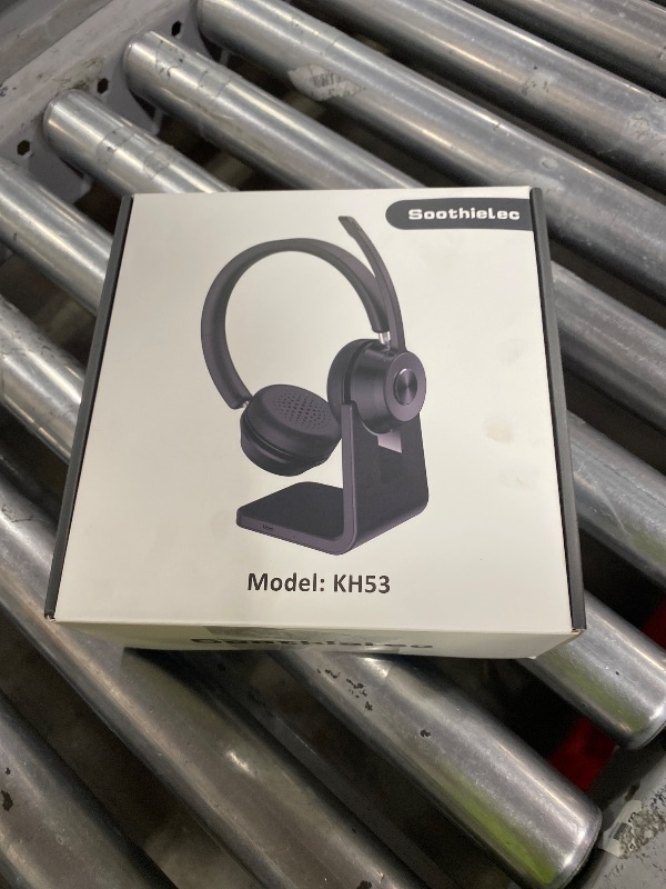 Photo 1 of (Upgraded Version) Wireless Headset, Bluetooth Headset with Noise Cancelling Microphone, Best Headphones with Mic Mute & USB Dongle for PC/Computer/Laptop/Cell Phones/Remote Work/Call Center