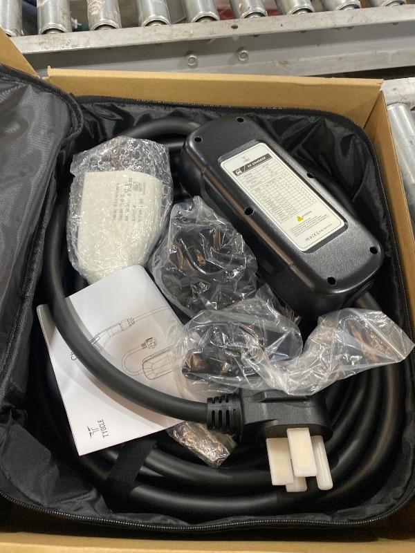 Photo 1 of Level 2 EV Charger 40 Amp, 9.6kW Fast Portable Electric Vehicle Charging Stations Current/Timing Delay with NEMA 14-50P and 23FT J1772 Charger, 240V Home Electric Car Charger for BEVs & PHEVs