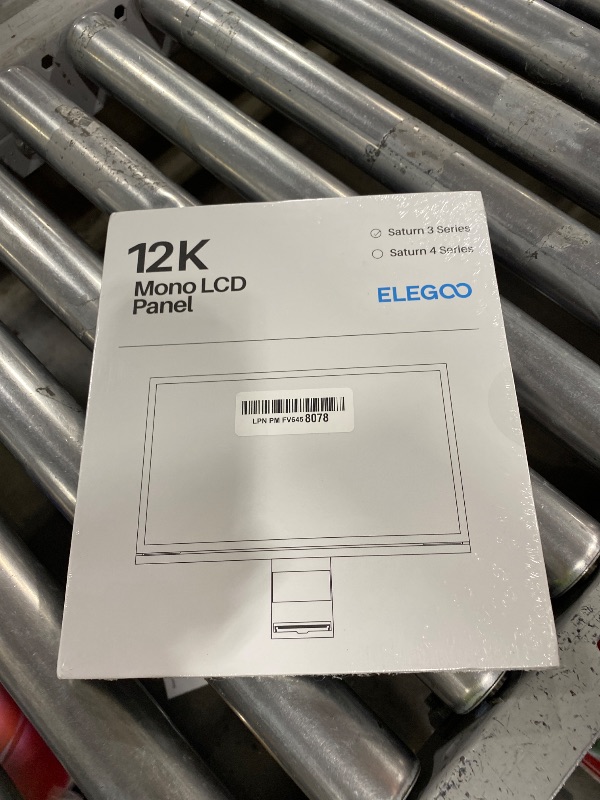 Photo 1 of ELEGOO 10-Inch 12K Monochrome LCD with 11520x5120 Resolution and 9H Tempered Glass Protection, Compatible with ELEGOO Saturn 3/Saturn 3 Ultra Resin 3D Printer