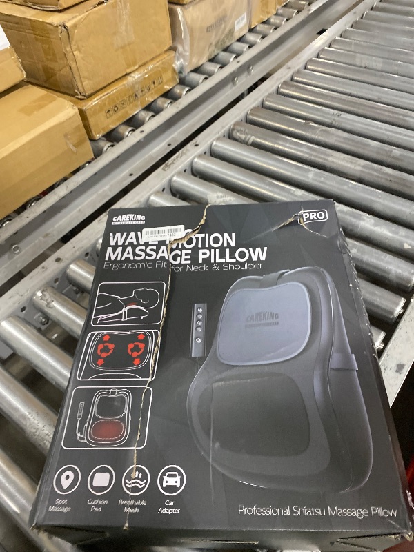 Photo 1 of Back Massager with Heat, 3D Massage Pillow for Back, Neck, Shoulder,Leg, Shiatsu Back Massager for Pain Relief, Up&Down Lower Back Massage, Gifts for Women Men Dad Mom At Home Office Car (Black)