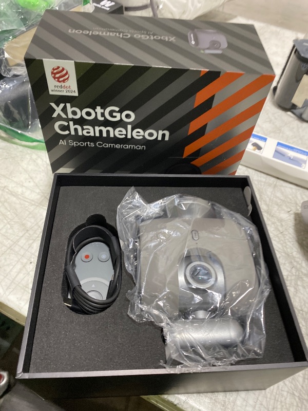 Photo 1 of XbotGo Chameleon AI Auto Sports Action Camera - 4K 60FPS Soccer Camera and Basketball Tracking Camera for Team Sports, Live Streaming, No Subscription, Works with iOS & Android (Lava Graphite)