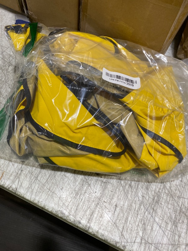 Photo 1 of Dog Raincoat: Dog Rain Jacket with Reflective Harness & Removable Hood | Waterproof Dogs Rain Coat Poncho for Large Medium Small Dogs Puppies (Yellow - XXL)