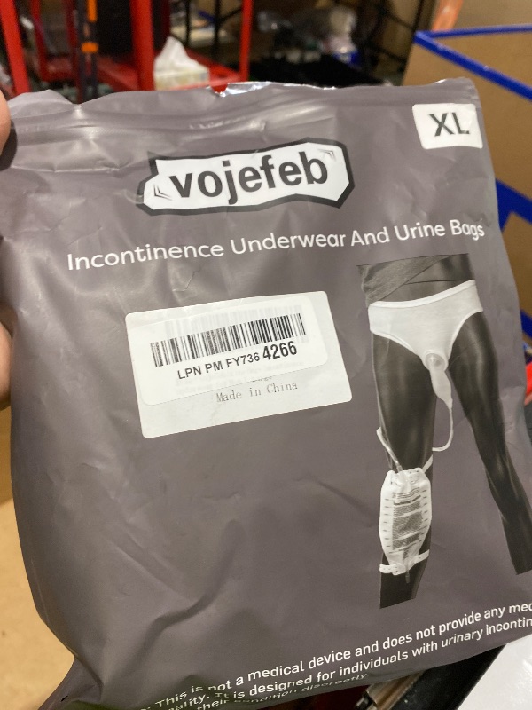 Photo 1 of Vojefeb Incontinence Underwear for Men - Urine Bags for Men, Washable Mens Incontinence Briefs, Reusable Incontinence Protective Briefs, XL
