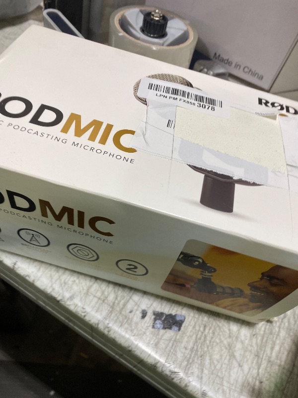 Photo 1 of RØDE PodMic Cardioid Dynamic Broadcast Microphone with Integrated Swing Mount for Podcasting, Streaming, Gaming, and Voice Recording, Black