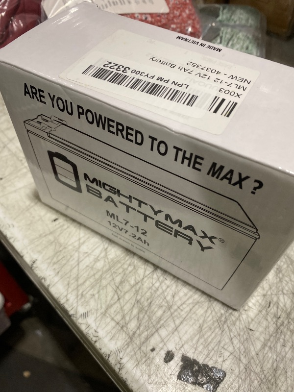 Photo 1 of Mighty Max Battery 12V 7Ah Battery Replacement for Home ADT Security Alarm System