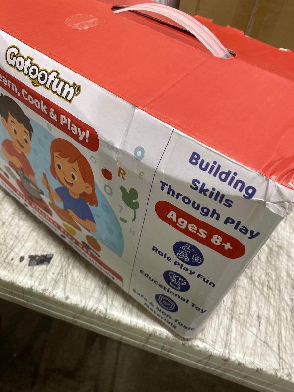 Photo 1 of **********MISSING PARTS*******
Gotoofun Kids Cooking Sets Real, Kid Safe Montessori Mini Tools Includes Stove Burner, Knife ect for Aged 8-12 Boys Girls Food Making, Easy for Beginners, Education Toys-Blue