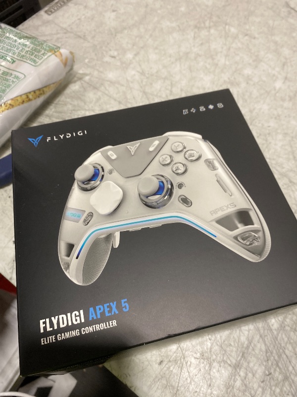 Photo 1 of FLYDIGI Apex 5 PC Controller, Forceflex Joystick 2.0, ForceAdapt Triggers, 3ms Ultra-Low Latency, RGB Light Bar, Full-Color LCD Display,1500mAh Battery PC/NS/Android/TV