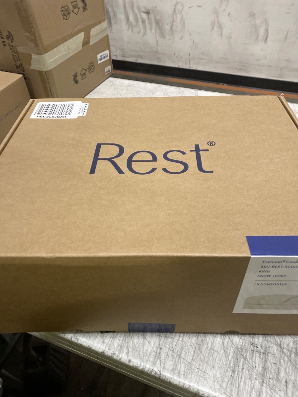 Photo 1 of REST® Evercool® Cooling Comforter, King/Cali King, Blanket for Hot Sleepers, All Season Bedding to Keep Cool for Night Sweats, Breathable Lightweight Blanket, 106x90 Inches, Snow Ivory