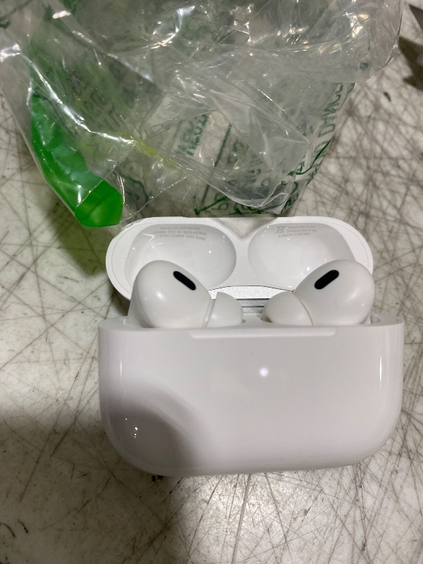 Photo 1 of Apple AirPods Pro 2 Wireless Earbuds, Active Noise Cancellation, Hearing Aid Feature, Bluetooth Headphones, Transparency, Personalized Spatial Audio, High-Fidelity Sound, H2 Chip, USB-C Charging