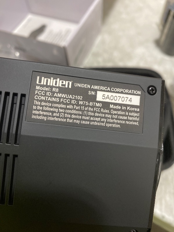 Photo 1 of Uniden - R8 Radar Detector - Black
