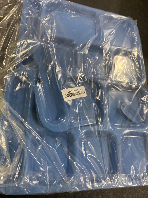 Photo 1 of Carlisle FoodService Products Right-Hand Heavyweight 6-Compartment Melamine Tray 10" x 14" - Sandshade (Pack of 12)