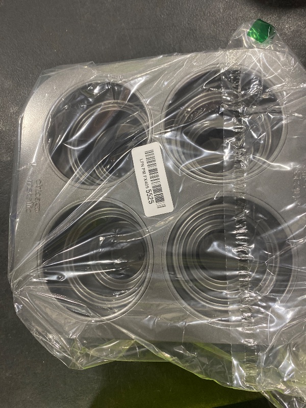 Photo 1 of Chicago Metallic Mini Multi-Tier Round Cake Pan, Makes 4 Individual 3-Tier Celebration Cakes, Professional Grade Non-Stick Bakeware for Weddings, Showers, Parties