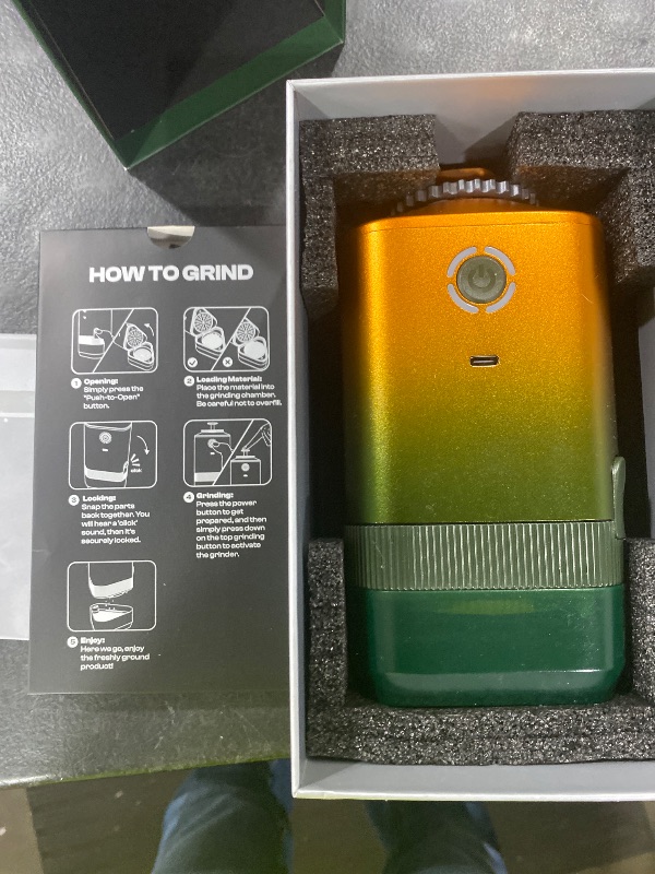 Photo 1 of K5 Electric Kitchen Grinder Battery Powered Automatic Portable Spice Mill For Grinding - Holds up to 5 Gram