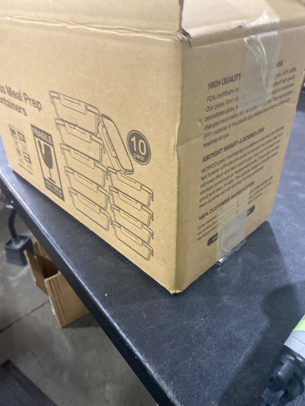 Photo 1 of [10-Pack] Glass Meal Prep Containers with Lids, MCIRCO Food Storage Containers with Snap Locking Lids, Airtight Lunch Containers, Microwave, Oven, Freezer and Dishwasher