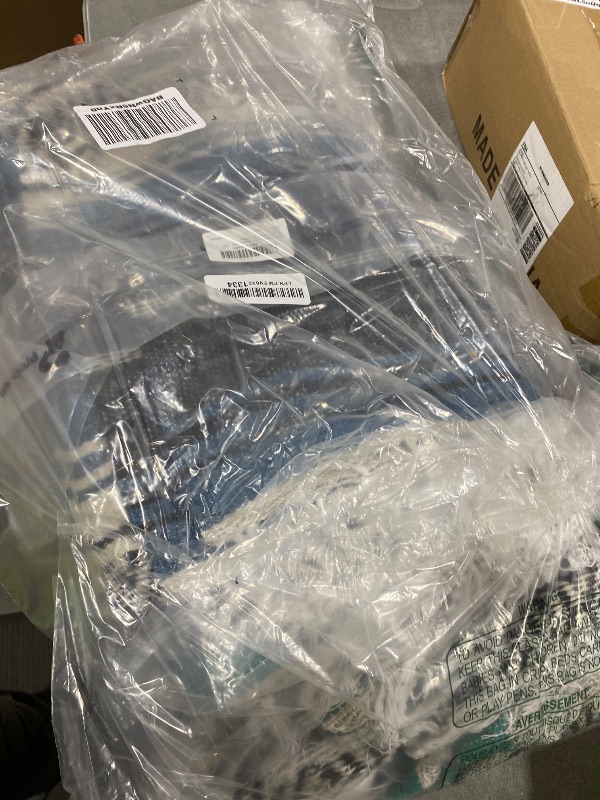 Photo 1 of Preboun 4 Pcs Large Mexican Yoga Blanket Pack 45 x 70 Inch Thick Woven Camping Picnic Beach Car Travel Throw Blanket Outdoor Patio Mat Towel(Sky Blue, Light Green)