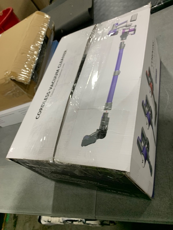 Photo 1 of MBTTODF Cordless Vacuum Cleaner,Vacuum Cleaner for Home with Brushless Motor,Stick Vacuum with Self-Standing and Touch Screen,Hardwood Floor Vacuum for Pet Hair,Carpets(Deep Purple)