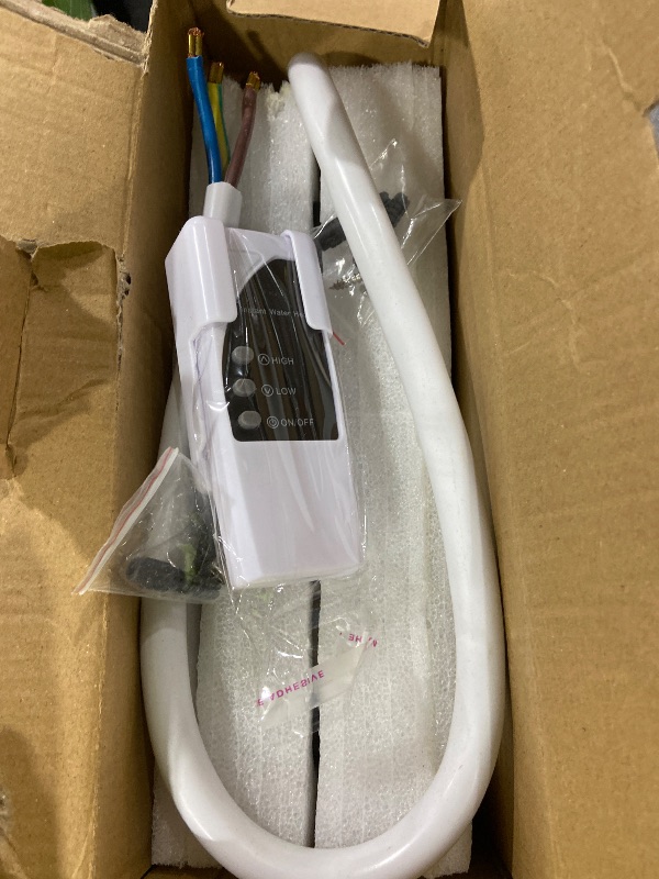 Photo 1 of Tankless Water Heater Electric, 5500W 110V Instant Hot Water Heater with Remote Control and LCD Touch Screen on Demand, Bathroom Sink and Faucet, Save Space (Black)