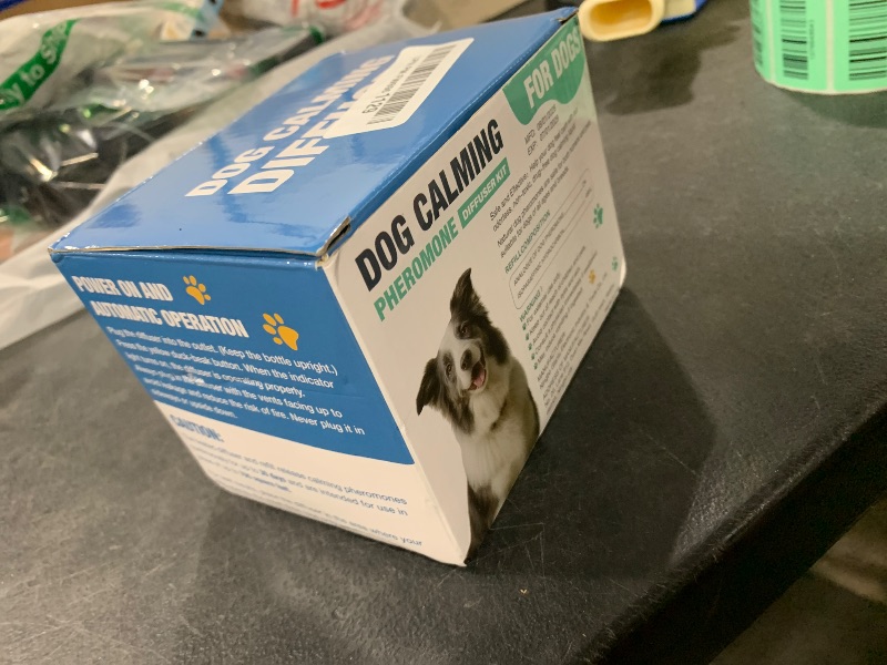 Photo 1 of LKXDOV Dog Calming Diffuser, Calming Pheromones Diffuser Kit Appeasing Pheromone Diffuser to Calm (2Plug in+4Refill) for Anxiety Relief Reduce Aggression Fighting Barking Stress