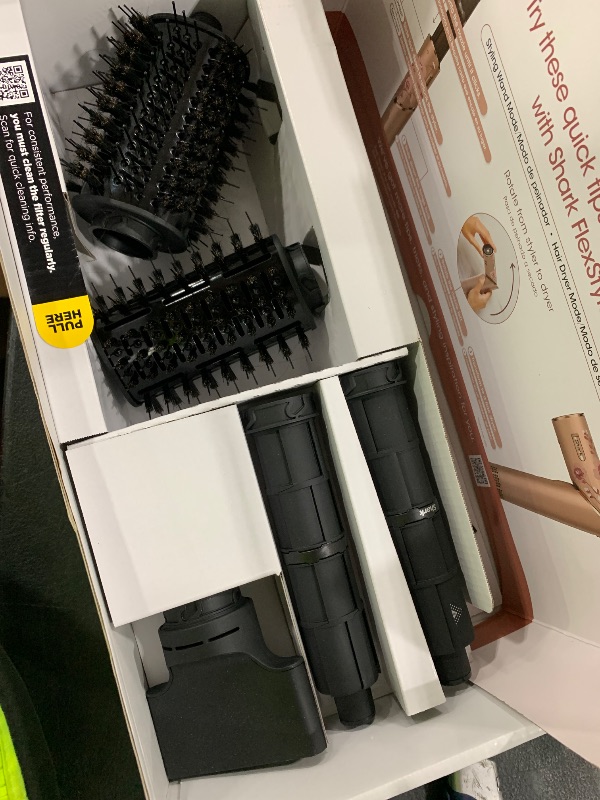 Photo 1 of Shark FlexStyle Air Styling & Drying System, Powerful Hair Dryer Brush & Multi-Styler with Auto-Wrap Curlers, Concentrator Attachment and Storage Bag, Blossom Bliss, HD432RS