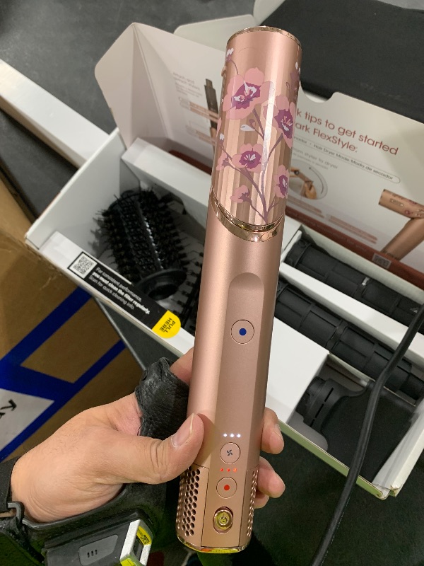 Photo 1 of Shark FlexStyle Air Styling & Drying System, Powerful Hair Dryer Brush & Multi-Styler with Auto-Wrap Curlers, Concentrator Attachment and Storage Bag, Blossom Bliss, HD432RS