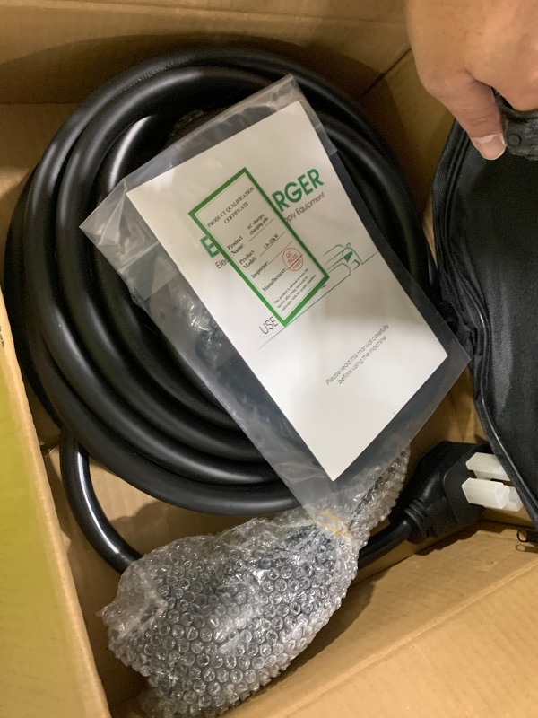 Photo 1 of TLE LEVEL Level 2 EV Charger - Portable 40 Amp 9.6kW EV Charger, NEMA 14-50 Plug Electric Vehicle Charging Stations for J1772 Electric Cars, 25' Cable Smart 240V EV Chargers for Home