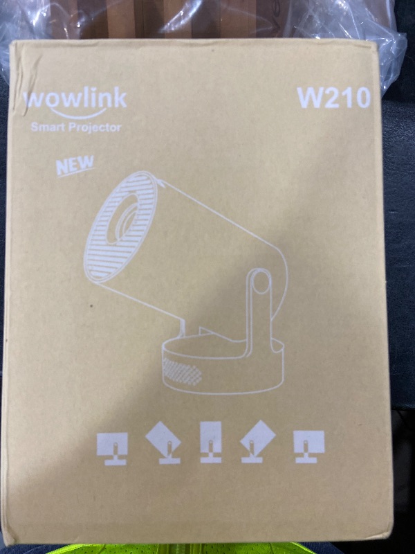 Photo 1 of [Built-in Apps & 2026 Upgraded] Mini Projector with WiFi 6 and Bluetooth 5.4 Support 4K 1080P Auto Keystone 180° Rotatable Projector Portable Compatibile with HDMI/TV Stick/Memory Stick/Laptop
