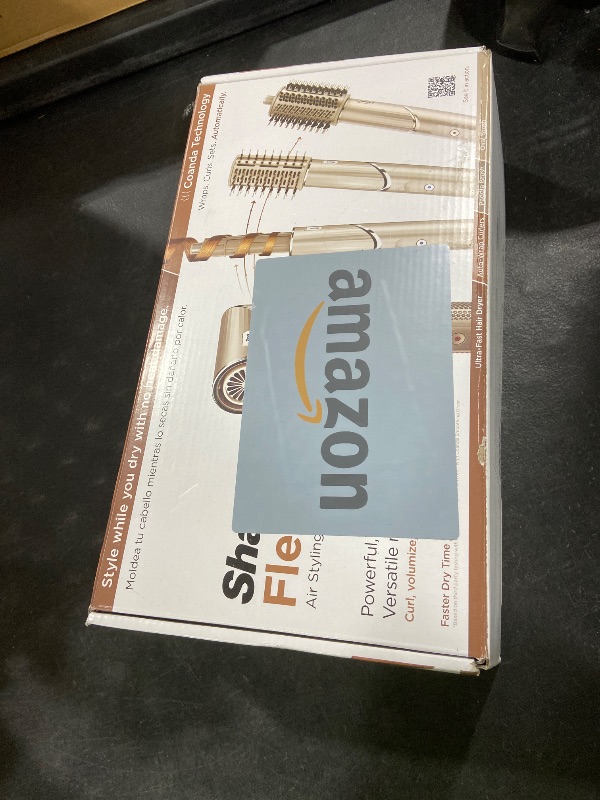 Photo 1 of Shark FlexStyle Air Styling & Drying System, Powerful Hair Dryer Brush & Multi-Styler with Auto-Wrap Curlers, Paddle Brush, Oval Brush, Concentrator Attachment, Stone, HD430