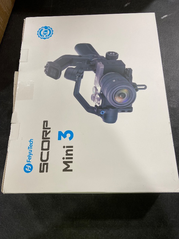 Photo 1 of FeiyuTech SCORP Mini 3 Kit All-in-One Gimbal Stabilizer – Upgraded AI Tracking 4.0, 3-Axis Gimbal for Canon/Sony Vlogging Cameras, iPhone, Action Cams, 4.4 lb Payload, 1.3" Touchscreen
