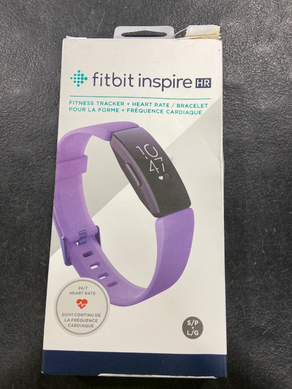 Photo 1 of Fitbit Inspire HR Heart Rate and Fitness Tracker, One Size (S and L Bands Included), 1 Count