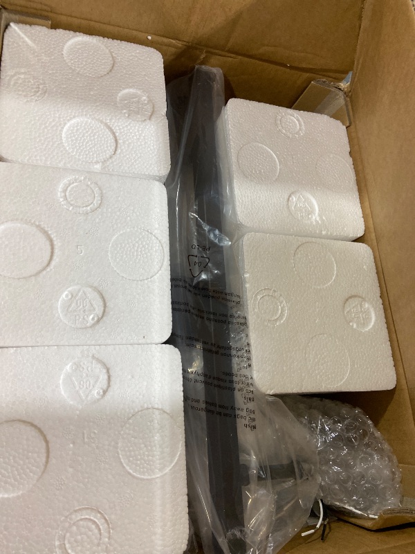 Photo 1 of Unicozin Modern Bathroom Light Fixtures, 5 Light Vanity Lights Over Mirror, Black Wall Lamp with Clear Glass for Living Room Cabinet Bedroom Porch