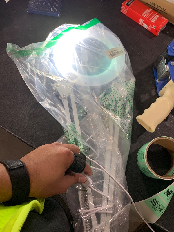 Photo 1 of Neatfi LED Magnifying Lamp with Clamp | 2.25x Magnification | 120 SMD LEDs | 1,200 Lumens | 12W | Adjustable Color Temperature Desk Lamp Magnifier (White-3, 5-Diopter)