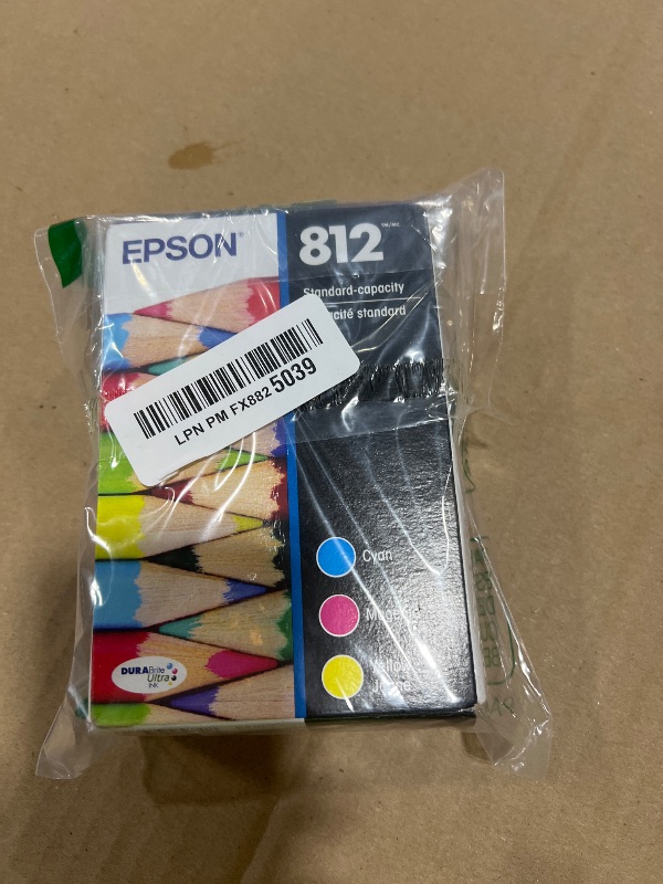 Photo 1 of EPSON 812 DURABrite Ultra Ink Standard Capacity Color Combo Pack (T812520-S) Works with WorkForce Pro WF-7310 ,7820, 7840, EC-C7000