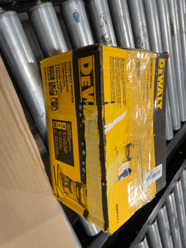 Photo 1 of DEWALT Router, Fixed Base, 1-1/4 HP, 7.7-Amp, Variable Speed Trigger, Corded (DWP611)