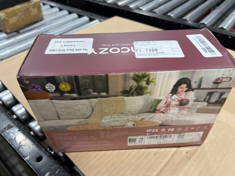 Photo 1 of Momcozy M5 Smart APP Controlled Wearable Breast Pump, Hands-Free Wireless Electric Pump, 3 Modes 9 Suction Levels, BPA-Free, Portable Lightweight, 24mm Flange, 2-Pack Quill Gray