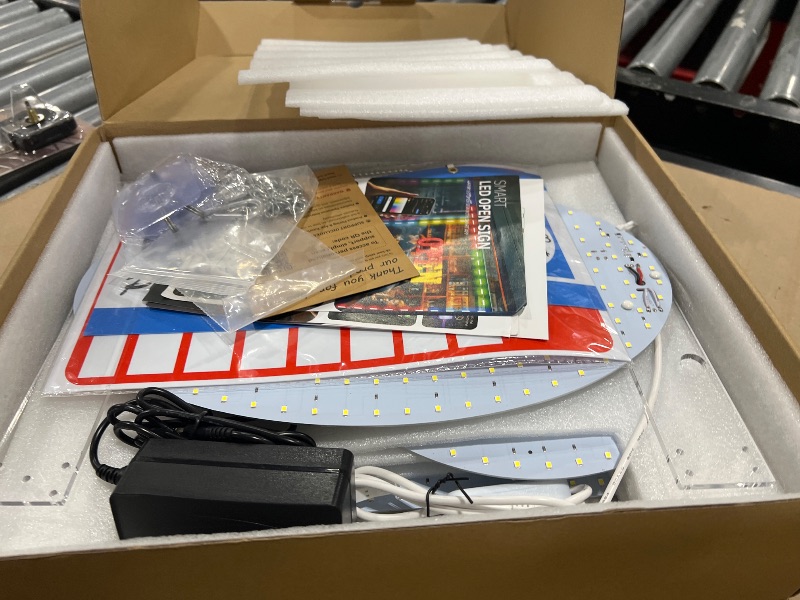 Photo 1 of 40"x14" Open Sign, Extra Bright Jumbo Led Open Signs for Business with High Visibility and Longlife Working Business Sign for Stores Bar Hotel Retail Shops Window Salon Office