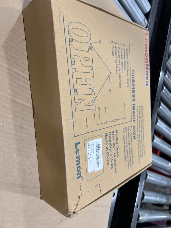 Photo 1 of 40"x14" Open Sign, Extra Bright Jumbo Led Open Signs for Business with High Visibility and Longlife Working Business Sign for Stores Bar Hotel Retail Shops Window Salon Office