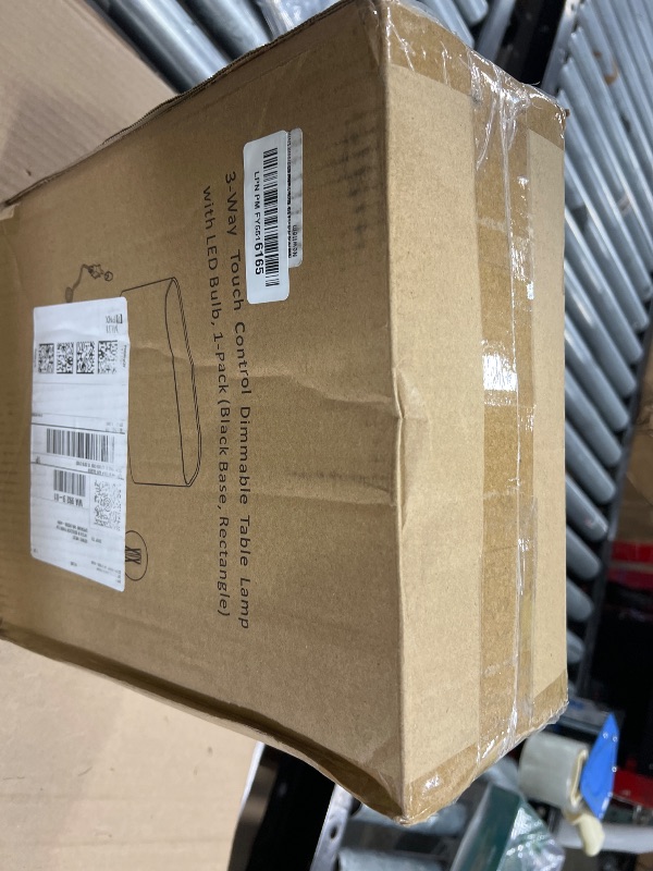 Photo 1 of 3-Way Dimmable Touch Control Table Lamp with 2 USB Ports and AC Power Outlet Modern Bedside Nightstand Lamp Fabric Shade and Metal Base for Guestroom Bedroom Living Room LED Bulb Included Warm White