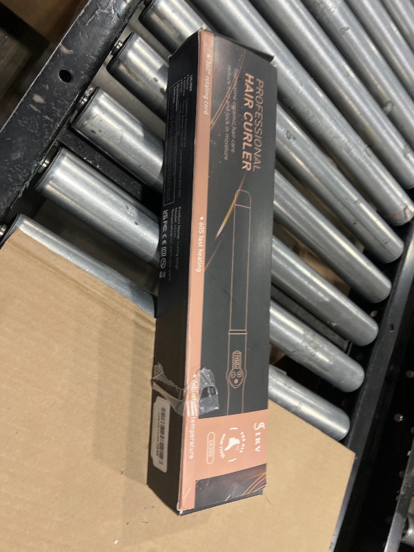 Photo 1 of 1 1/2 Inch Large Curling Wand for Long Hair, 1.5 Inch Dual Voltage Hair Curling Iron Wand Ceramic Extra Long Barrel,10 Adjustable Temp