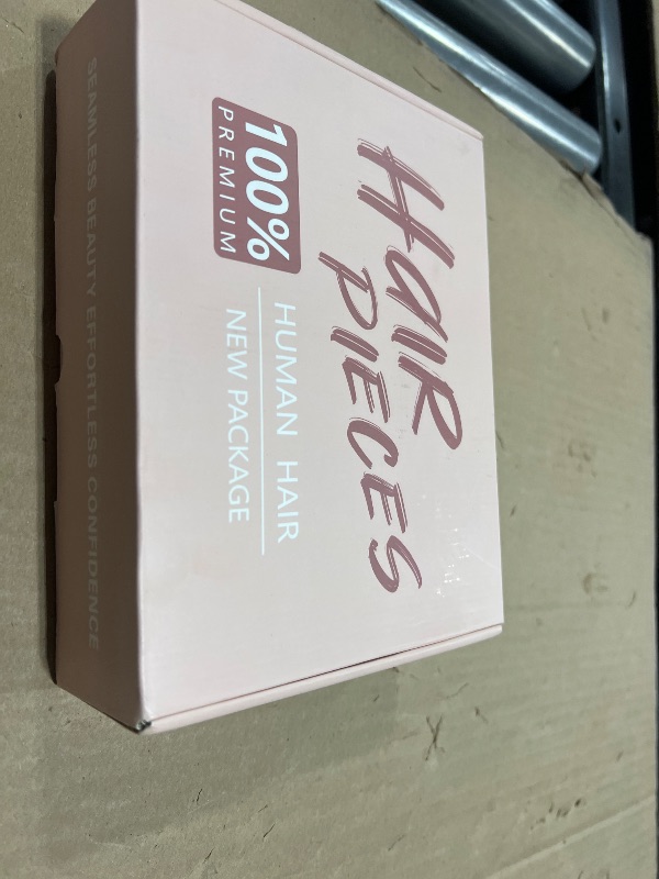 Photo 1 of Hairro Human Hair Topper with Wispy Bangs, Clips on 360° 3D Cover Real Hairpieces Lightweight, 2.25"x6" Base for Women with High Hairline/Thinning Hair, 12 Inch Dark Brown Bangs