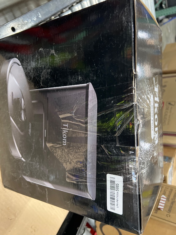 Photo 1 of Tikom Robot Vacuum and Mop, 6000Pa Robotic Vacuum Cleaner with Self-Emptying Base, 90 Days Capacity, LiDAR Navigation, Home Mapping, Ideal for Pet Hair, Hard Floors, Carpet (L8000 Plus)