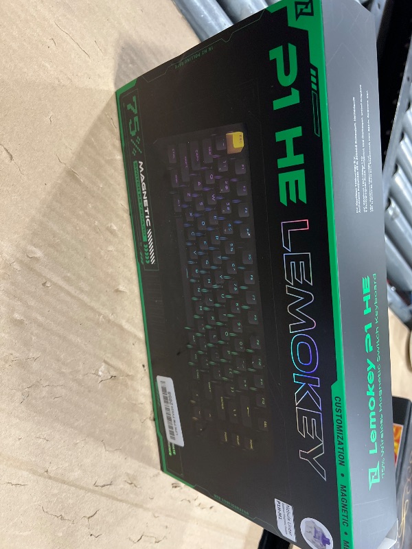 Photo 1 of LEMOKEY P1 HE 75% Wireless Custom Mechanical Gaming Keyboard with Gateron Double-Rail Magnetic Switches Knob Version, QMK 2.4 GHz Bluetooth 5.2 RGB Backlight Compatible with Mac Windows Linux-Black