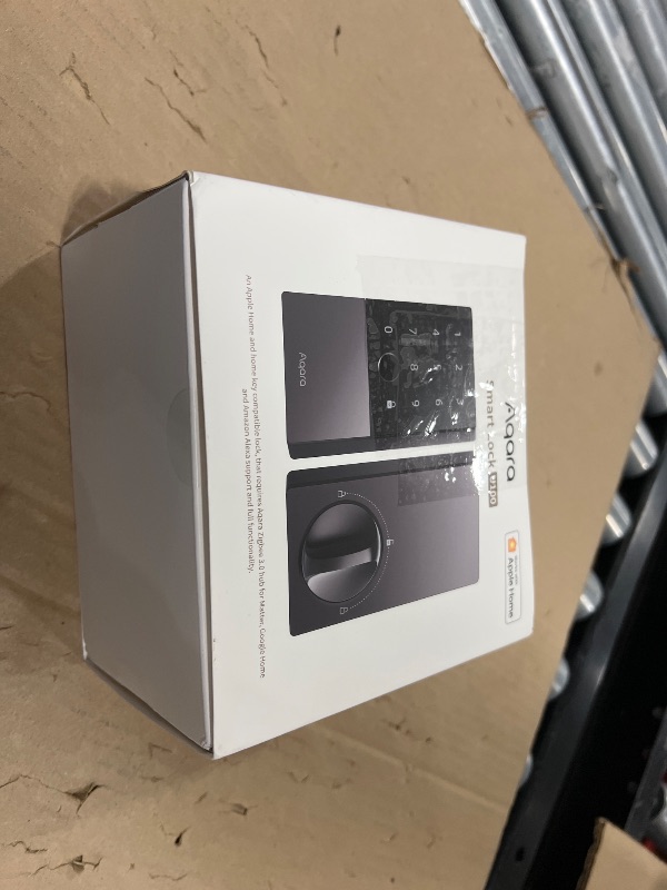 Photo 1 of Aqara Smart Lock U100, Fingerprint Keyless Entry Door Lock with Apple Home Key, Touchscreen Keypad, Bluetooth Electronic Deadbolt, IP65 Weatherproof, Supports Apple HomeKit, Alexa, Google, IFTTT, Gray