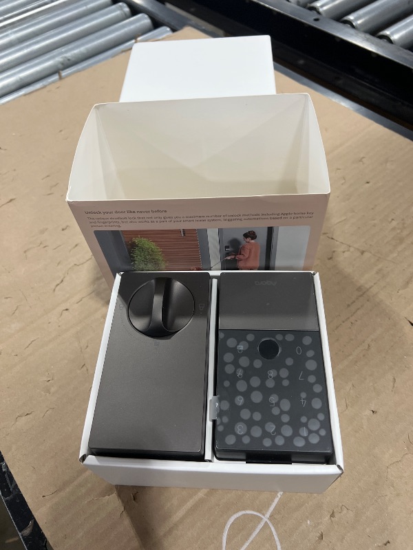 Photo 1 of Aqara Smart Lock U100, Fingerprint Keyless Entry Door Lock with Apple Home Key, Touchscreen Keypad, Bluetooth Electronic Deadbolt, IP65 Weatherproof, Supports Apple HomeKit, Alexa, Google, IFTTT, Gray