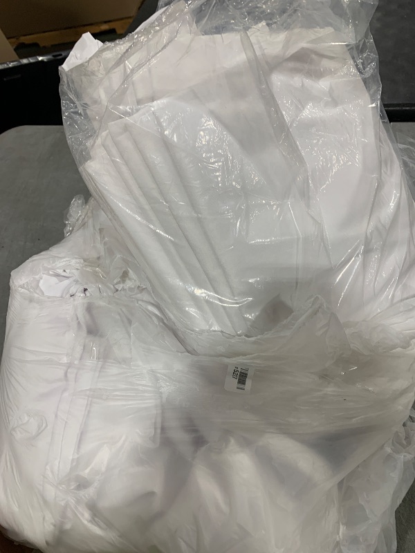 Photo 1 of 10 Pack White Round Tablecloths, 120 Inch Stain Resistant and Wrinkle Round Table Clothes, Washable Polyester Table Clothes Cover for Kitchen Dining, Wedding Birthday Party, Buffet Restaurant, Banquet