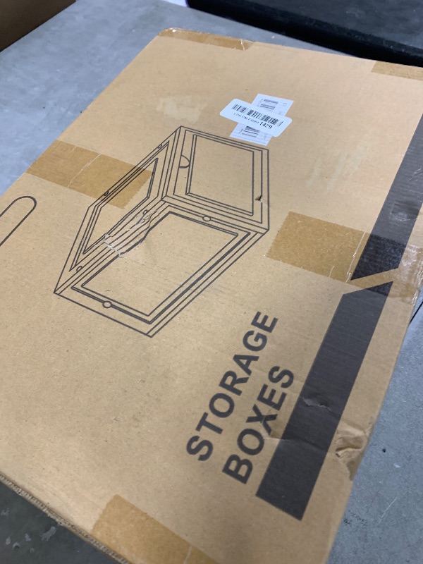 Photo 1 of Attelite X-Large Clear Plastic Shoe Boxes - Stackable Shoe Organizer with Magnetic Door, Drop Front Display Box (9 Pack, Clear Black)