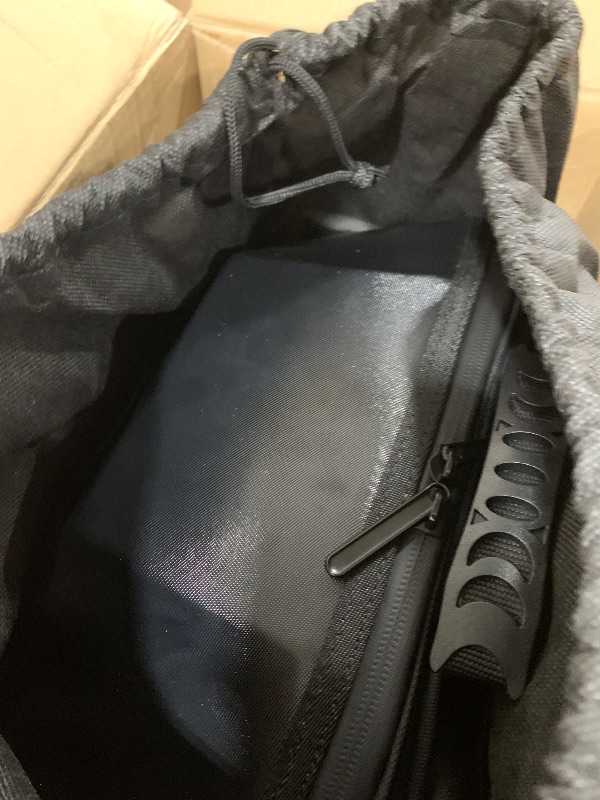 Photo 1 of Gelrova [Batteries not included] 2-in-1 LED Backpack Set: Knight Expandable 25L Hardshell Cycling Backpack+ Evil Eye LED Crossbody Sling Bag, Black