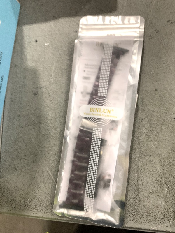 Photo 1 of BINLUN Compatible with Apple Watch Bands 44mm 45mm 46mm 49mm 42mm for Women Men Lightweight Resin Watch Straps Bracelet Compatible with iWatch Series 11/10/9/8/7/6/5/4/3/2/1/Ultra3 2/SE3 2 1, Purple