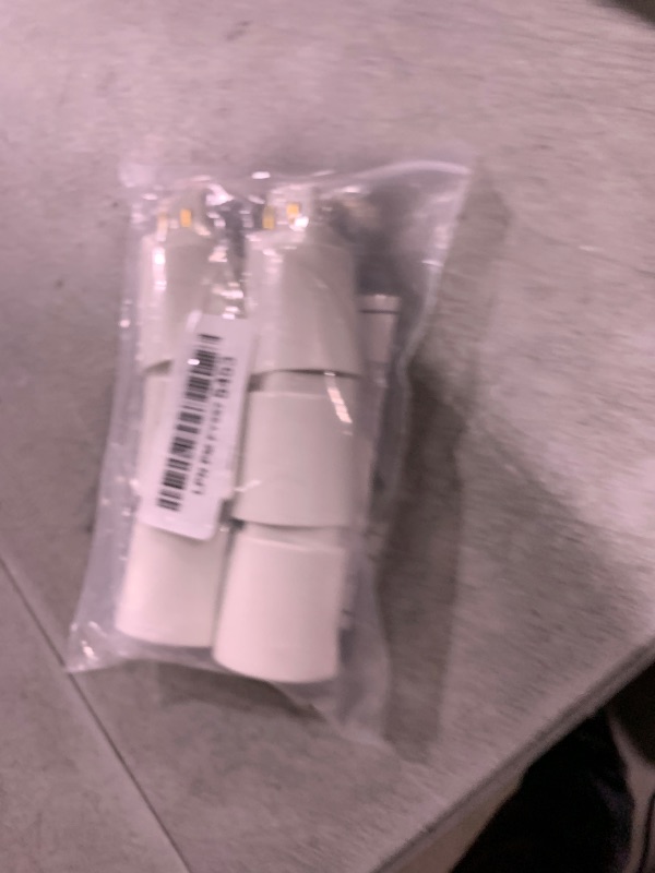 Photo 1 of [Must Bypass Ballast to Avoid Flick Smoke Burn] 6pcs E-Simpo 4Pin Conductive Gx24q to E26/E27 Lamp Base Adapter Short G24q to Medium Edison Light Socket Converter Replace CFL PL GX24Q Holder