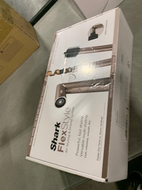 Photo 1 of Shark FlexStyle Air Styling & Drying System, Powerful Hair Blow Dryer & Multi-Styler with Auto-Wrap Curlers, Oval Brush, Concentrator Attachment, Mocha, HD431BR